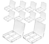 OSOLADY 10pcs DIY Eyeshadow Box Makeup Case Sub-Packing for Storage Organizer for Makeup Kit Empty Eyeshadow Organizer