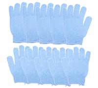 OSOLADY 10Pcs Exfoliating Bath Gloves Premium Scrubbing Gloves for Cleaning and Skin Stimulation for Rich Bath Experiences