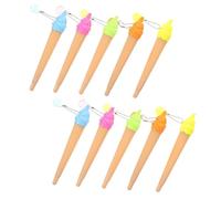 OSOLADY 10Pcs Ice Cream Gel Ink Pens Cute Student Writing Accessories School Stationery Ergonomic Non-slip Design Smooth Writing Colored Novelty Office Sign Pens