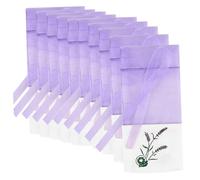 OSOLADY 10pcs Lavender Sachet Bags Decorative Packing Pouches for Home Car and Handbag Easy to Use Portable Storage for Spices and DIY Pendants No Fold Ribbon Design Light Fragrance Bags