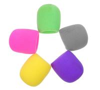 OSOLADY 10pcs Mic Sponge Covers Microphone Windshield Pop Filters for Ktv and News Interviews, Sponge Material with Close Fit without Leakage to Microphone Performance