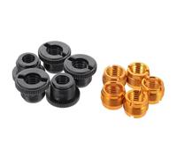 OSOLADY 10pcs Mic Thread Adapter Microphone Tripod Adapter 3/8 Female to 5/8 Male Aluminum Alloy Black and Golden Convenient to Install Tight Fit for Professional Use