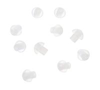 OSOLADY 10Pcs Mushroom Ear Tips for Acoustic Tube Earpieces Durable Replacement Earbud Tips for Coil Tube Audio Kits Comfortable Fit Left Right Compatible