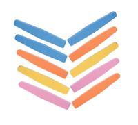OSOLADY 10Pcs Nail File Blocks with Fine Grit for Household Manicure and Salon Use Portable Multi-Color Nail Buffer Strips for Filing Smoothing and Polishing at Home Professional Settings