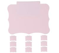 OSOLADY 10pcs Plastic Basket Label Clips, Hanging Labels for Storage Baskets, Perfect for Pantry, Laundry Room, Birthday Parties, Easy to Write, Dry Erase Design Pink