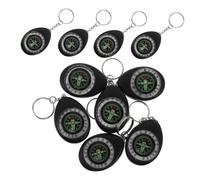 OSOLADY 10pcs Pocket Survival Compass Keyring Compact Mini Navigation Tool for Hiking Camping Backpacking Outdoor Use Easy to Operate Lightweight and Portable