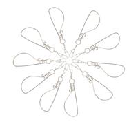 OSOLADY 10Pcs Portable Fish Lock Device Fishing Clips for Outdoor Use Practical Alive Fish Stinger Easy to Carry Fishing Tools