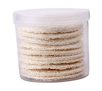 OSOLADY 10pcs Reusable Loofah Makeup Puff Exfoliating Face Cleaning Pads for Deep Pore Cleansing and Makeup Removal Soft Natural Loofah for Gentle Skin Care