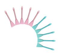 OSOLADY 10pcs Silicone Applicator Brushes for Facial Creams and Mud Masks Dual-sided Design for Even Application Skin-friendly Material for Skincare Routine