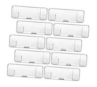 OSOLADY 10Pcs Transparent Portable Case Lightweight Holder for Travel Durable Storage Box for Men Wet Shaving Compact Organizer for Daily Use