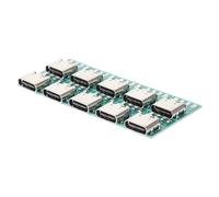 OSOLADY 10pcs Usb c Connector Board Diy for Data Cable Transmission Usb Type-c Female Connector Receptacle Adapter Pcb Converter Board