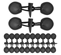 OSOLADY 12 Pairs Toggle Closure with Resin Horn Button, Vintage DIY Sewing Toggle Closures Clasp for Coat Cape, Jackets, Sweater Garment Accessories