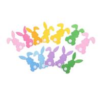 OSOLADY 12 Pcs Cute Bunny Embroidered Patch for Easter Iron on Rabbit Patch for Clothing and Bags Polyester Material DIY Decoration for Travel and Daily Use