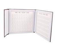 OSOLADY 120 Nail Color Display Book 120 Spaces for Manicure and Pedicure Abs and Paper Material Practical Nail Color Chart Stand