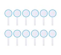 OSOLADY 12pcs Blue Handheld Scoreboards Single-sided Dry Erase Paddle Boards Made of Foam, Practical and Reusable White Boards for Judges Scorekeeping and Voting