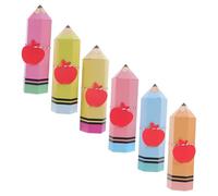 OSOLADY 12sets Pencil Shaped Candy Packaging Boxes with Cards and String Back to School Classroom Treat Cases for First Day Supplies Motivational Prize Holders and Party Favor Containers