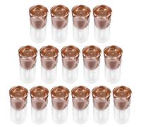 OSOLADY 15pcs Rose Shape Refillable Lip Gloss Tubes with Portable Plastic Lip Balm Containers for Travel and DIY Or Dye Storage