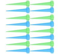 OSOLADY 16pcs Automatic Self-watering Plant Stakes for Flowers and Plants, Plastic Drip Irrigation Devices that Prevent Underwatering and Stop Automatically When Humidity Is Sufficient,