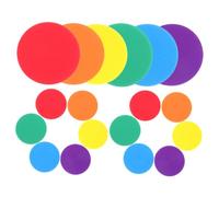 OSOLADY 18pcs round Plastic Soccer Training Discs with Flat Surface, Non-skid Football Cones Markers for Youth, Reduces Injury Risk, for Sports Field and Classroom Use