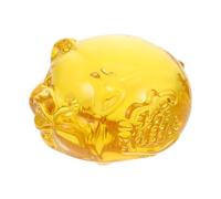 OSOLADY 1Pc Crystal Fortune Pig Decor Feng Shui Home Adornment for Living Room Wealth Symbol Ornament Elegant Household Decoration