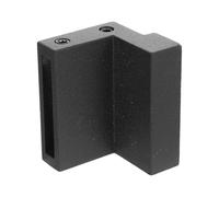 OSOLADY 1pcs Door Stopper Hardware Zinc Alloy Barn Door Stop Protector Black Rust-Proof Beautiful and Simple Style for Office and Apartment