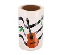 OSOLADY 1Roll Music Bulletin Board Border Trim - 5m/16.4ft Music Note Trim Wallpeper Sticker with Adhesive Backing for Back to School Classroom Whiteboard/Wall Decorations