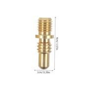 OSOLADY 1Set Heavy Duty Copper Pool Cue Joint Screws for Billiard Cue Accessories Effortless Installation Firm Connection for All Billiard Scenarios