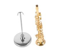 OSOLADY 1set Miniature Saxophone Model Decor with Base High Instrument for for Music and Collectors for Artistic Display and Landscaping