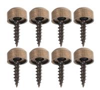 OSOLADY 1set Self-tapping Decorative Screw Caps for Mirror Fixing Copper Material with Finish Rust-resistant Fasteners for Wardrobes Wall Decorations and Indoor Outdoor Use