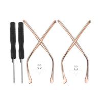 OSOLADY 2 Pairs Pink Eyeglass Replacement Arms for Eyewear Frames, Ergonomically Designed Plastic and Metal Glasses Arm Repair Parts, Universal Replacement for Classic and Stylish Glasses