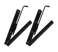 OSOLADY 2 Pairs Universal Adjustable Bucket Seat Slider Tracks with Mounting Rail Base Brackets for Vehicle Seat Slides Set, Compatible with Go Kart Four Wheel Off-road Utv