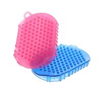 OSOLADY 2 Pcs Double-Sided Massage Gloves PVC Bath Brush for Body Relaxation and Improved Sleep, Sturdy Simple Massage Tools Uniform Dot Design for Effective Exfoliating in Bathroom