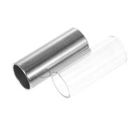 OSOLADY 2 Pcs Practical Guitar Slide Set with Stainless Steel and Glass Slides, Excellent Sustain and Clearer Brighter Sound, Suitable for Electric and Acoustic Guitars Random Color