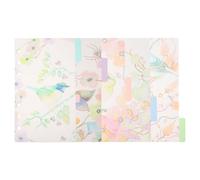 OSOLADY 2 Sets A6 6-Hole Plastic Index Dividers with Colorful Tabs for Binder Organizers, School Notebooks and Office Filing, Reusable Sorter Labels for Handbook and Diary