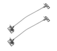 OSOLADY 2 Sets Furniture Wall Anchors for Proofing Cabinets and Bookcases, Metal Safety Straps with Lightweight Design and Strong Fixing for Creating A Safe Environment