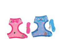 OSOLADY 2 Sets Pet Hen Harness with Pull-resistant Leash for Chickens Even Pressure Distribution to Prevent Choking for Outdoor Walks and Runs Includes Chicken Saddles Pink Pineapple Blue