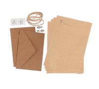 OSOLADY 2 Sets Retro Letter Paper and Envelope Kit Vintage Writing Stationery for Letters Poems Notes Calligraphy Practice and Creative Correspondence