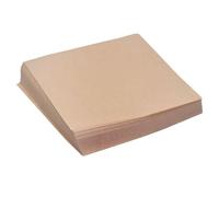 OSOLADY 200pcs 20cm Square Thickened Greaseproof Parchment Baking Paper Sheets, Natural Brown Oven Liner for Pizza Air Fryer Grill Pan and Fried Snacks