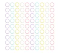 OSOLADY 200pcs Plastic Binder Rings - 0.9" Loose Leaf Book Rings for Index Cards Flashcards - Openable Planner Binding Supplies for Home Office School Crafts