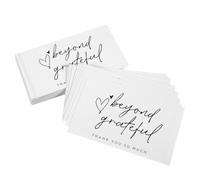 OSOLADY 200pcs White Thank You Cards with Thick Paper, Smooth and Easy to Write, Comfortable Feel, Simple White Design for Birthdays and Message Cards