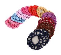 OSOLADY 20Pcs Elastic Mesh Hair Nets for Women Crochet Bun Covers Multi Color Hair Accessories for Professional Looks and Everyday Use