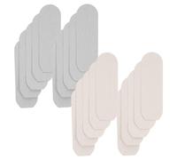 OSOLADY 20pcs Foot File Refill Pads Set Practical Foot Dead Skin Remover Sandpaper Replacement for Household Pedicure Tool Includes 2 Sets 10pcs Gray and White Each and Callus Removal