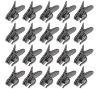 OSOLADY 20Pcs Lapel Microphone Clips Rotatable Tie Clamp for Collar Mic Holder Easy Attach Mic Clothing for Stage Performance Ktv Conference Party Use