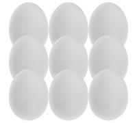 OSOLADY 20Pcs Solid Plastic Fake Pigeon Eggs 3.8X2.8Cm Decorative Bird Nest Props for Racing Pigeons Breeding and Bird Care Supplies