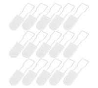 OSOLADY 20pcs White Logistics Anti-Tamper Lock Seals with Metal Wire Buckle for Secure Packaging, Sample Transport, and Retail Display on Clothing, Shoes, and Luggage