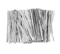OSOLADY 2400Pcs Bakery Bag Twist Ties - Bendable Metal Wire for Baking Packaging Closures - 4" Candy Packing Fasteners - Metallic Wrapping Wire for Food Sandwich Snack Bags