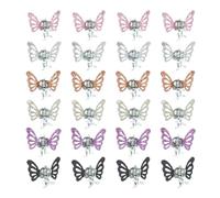 OSOLADY 24pcs Mini Claw Clips Tiny Jaw Clips Alloy Hair Accessories with Rounded Edges Delicate and Easy to Use for Daughter and Wife, for Creating Stylish Hairstyles and Giving