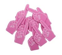 OSOLADY 24pcs Mini Foam Fingers DIY Blank Cheerleading Hand Props EVA Craft Foam for Sports Events Football Soccer Party Favors