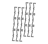 OSOLADY 250pcs Black Plastic Pegboard Clip Retainers Heavy Duty Hook Locks for Standard Pegboards Compatibility Sturdy Construction Easy Installation for Garage Workshop Home Organization