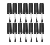OSOLADY 25pcs Replacement Gel Bottle Brush Nail Brush for Cleaning Gel Polish Plastic Artificial Fiber Convenient Multifunctional Use for Professional Nail Technician and Home Manicure